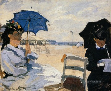  Playa Pintura Art%C3%ADstica - La playa de Trouville Claude Monet